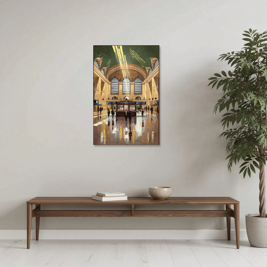 New York City Grand Central Station - Canvas Wall Art - Coffee Table - 24x36