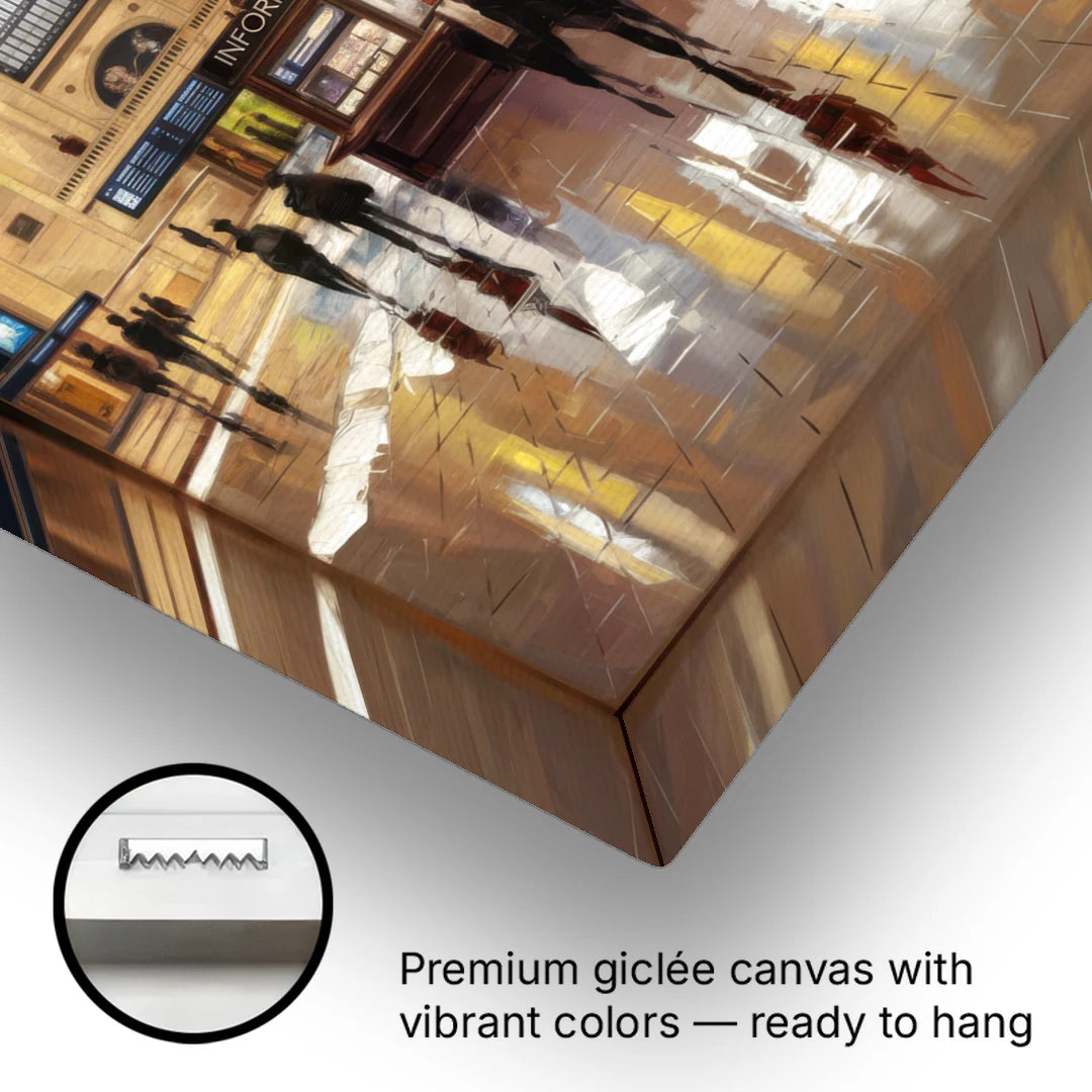 New York City Grand Central Station - Canvas Wall Art - Gallery Wrap Corner