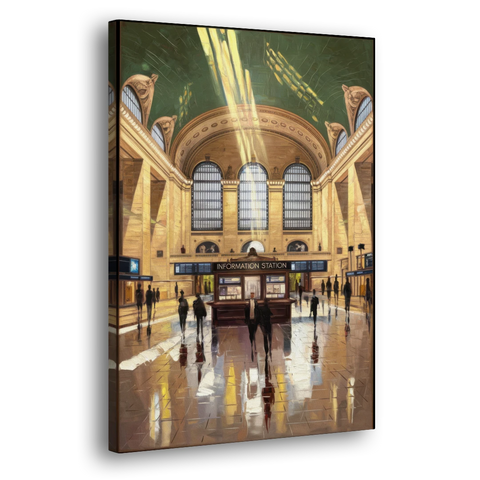 New York City Grand Central Station - Canvas Wall Art - Side