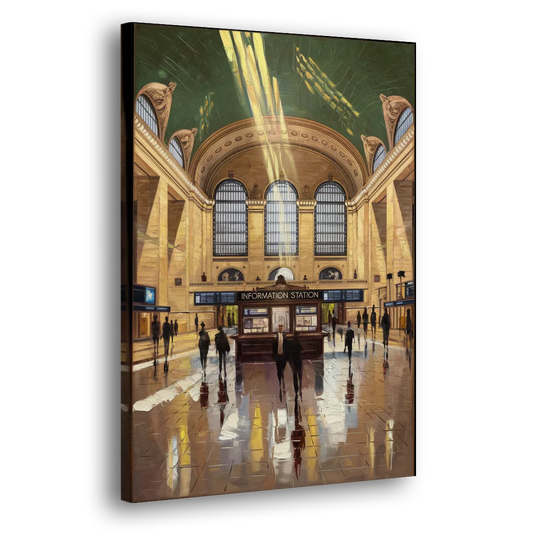 New York City Grand Central Station Side - Canvas Wall Art