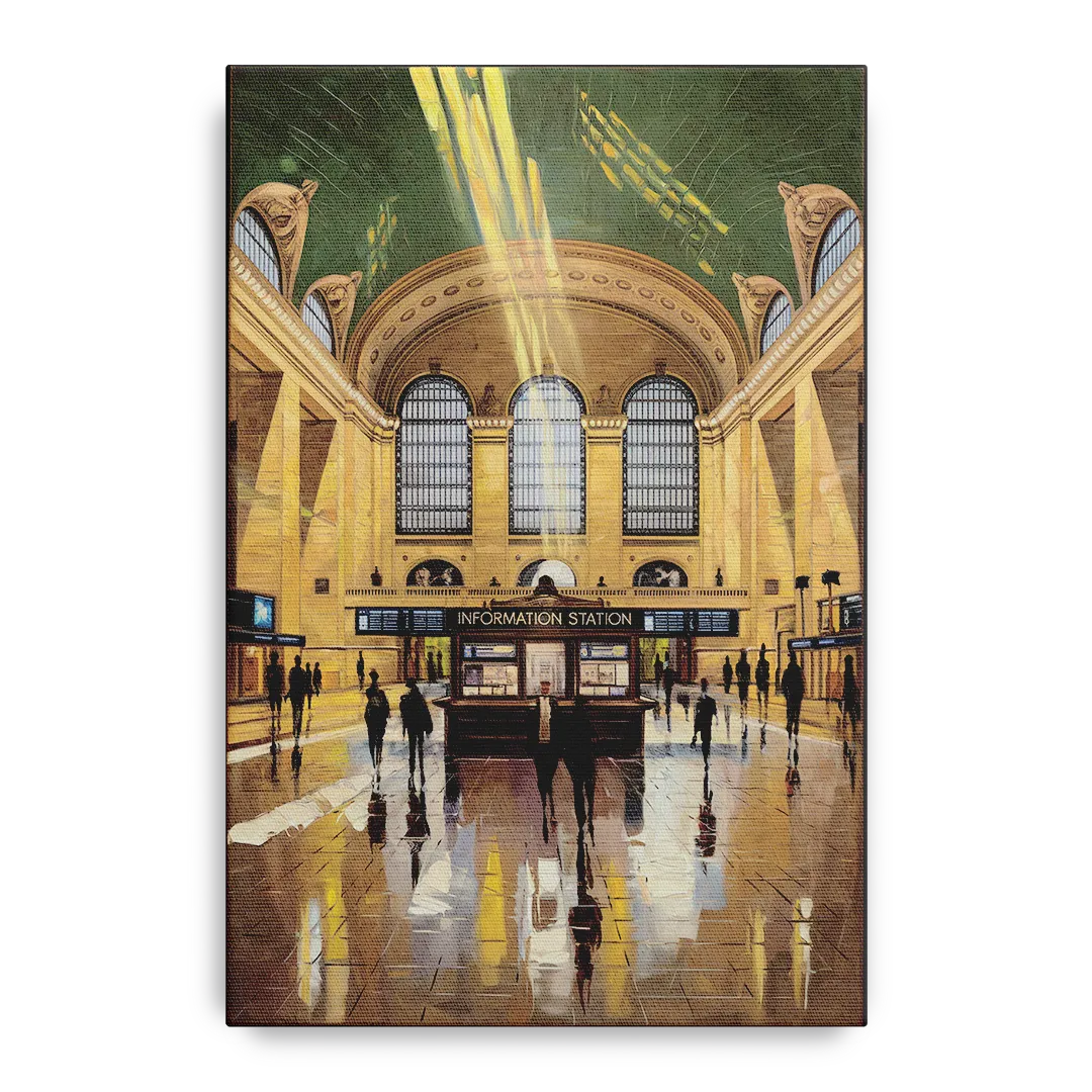 New York City Grand Central Station Front - Canvas Wall Art