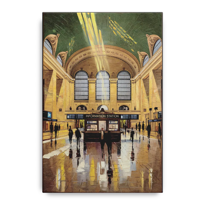 New York City Grand Central Station Front - Canvas Wall Art