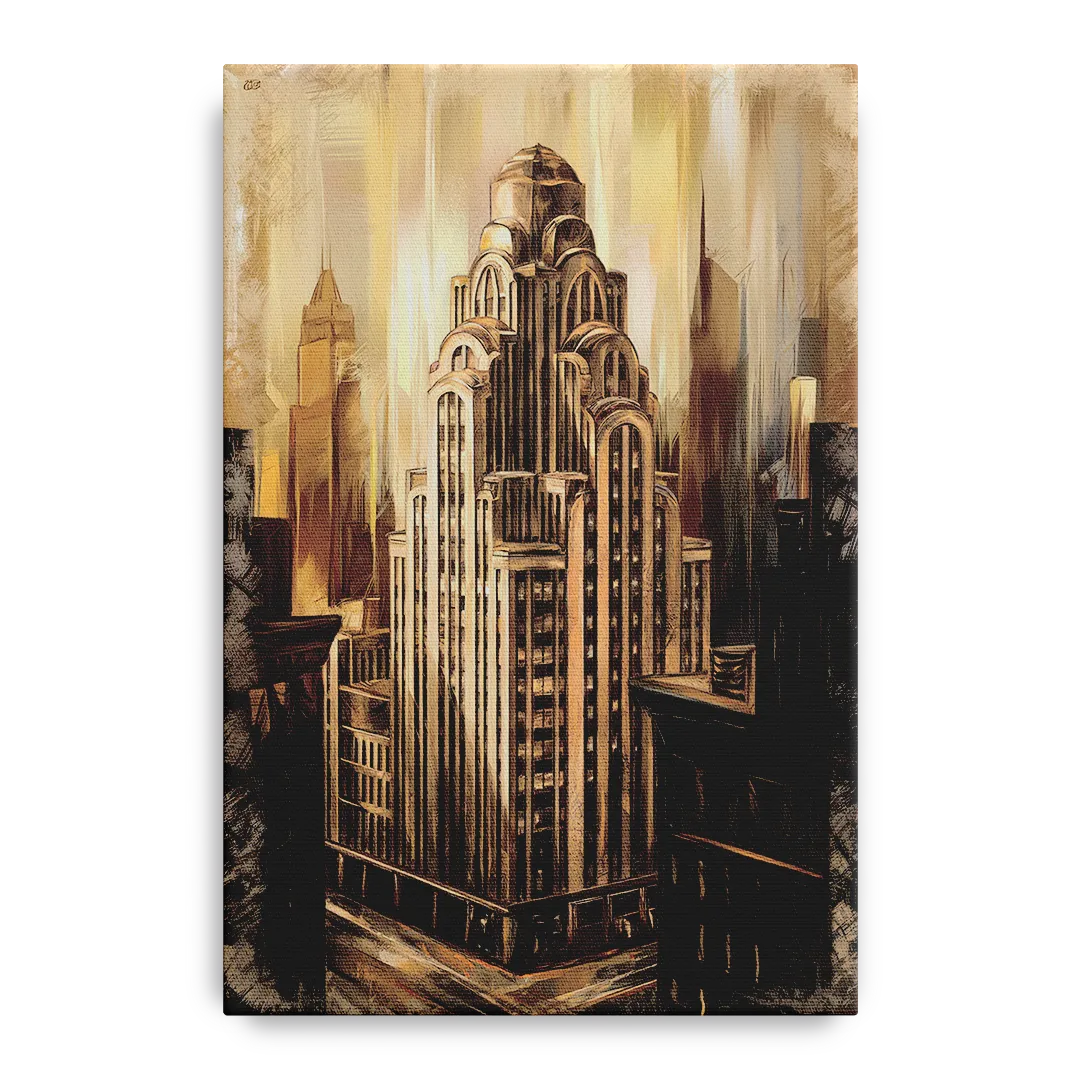 New York City Historic Architecture Front - Canvas Wall Art