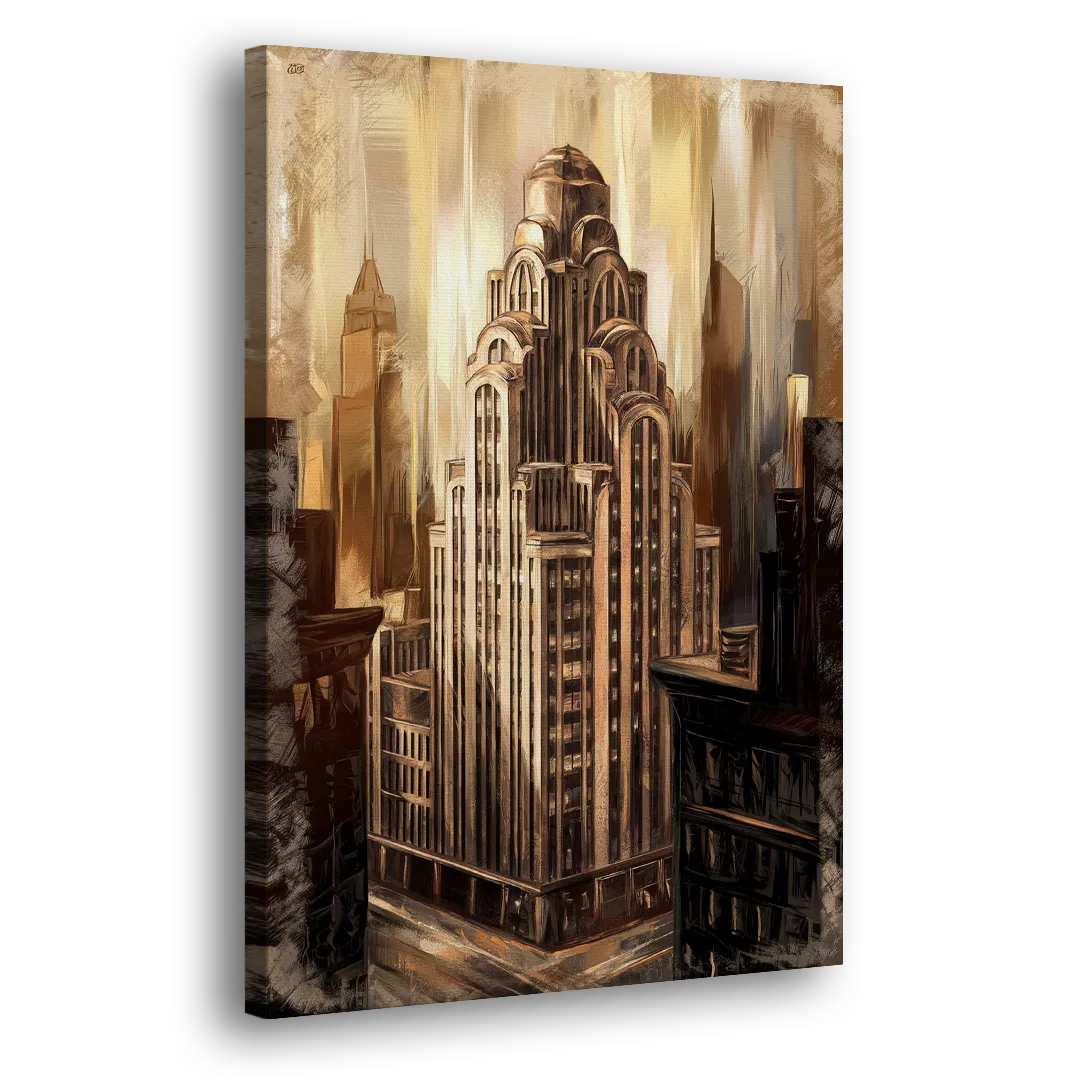 New York City Historic Architecture Side - Canvas Wall Art