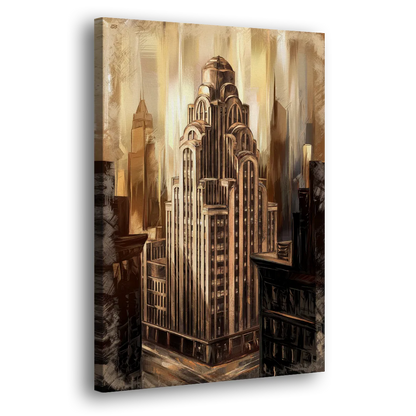 New York City Historic Architecture Side - Canvas Wall Art