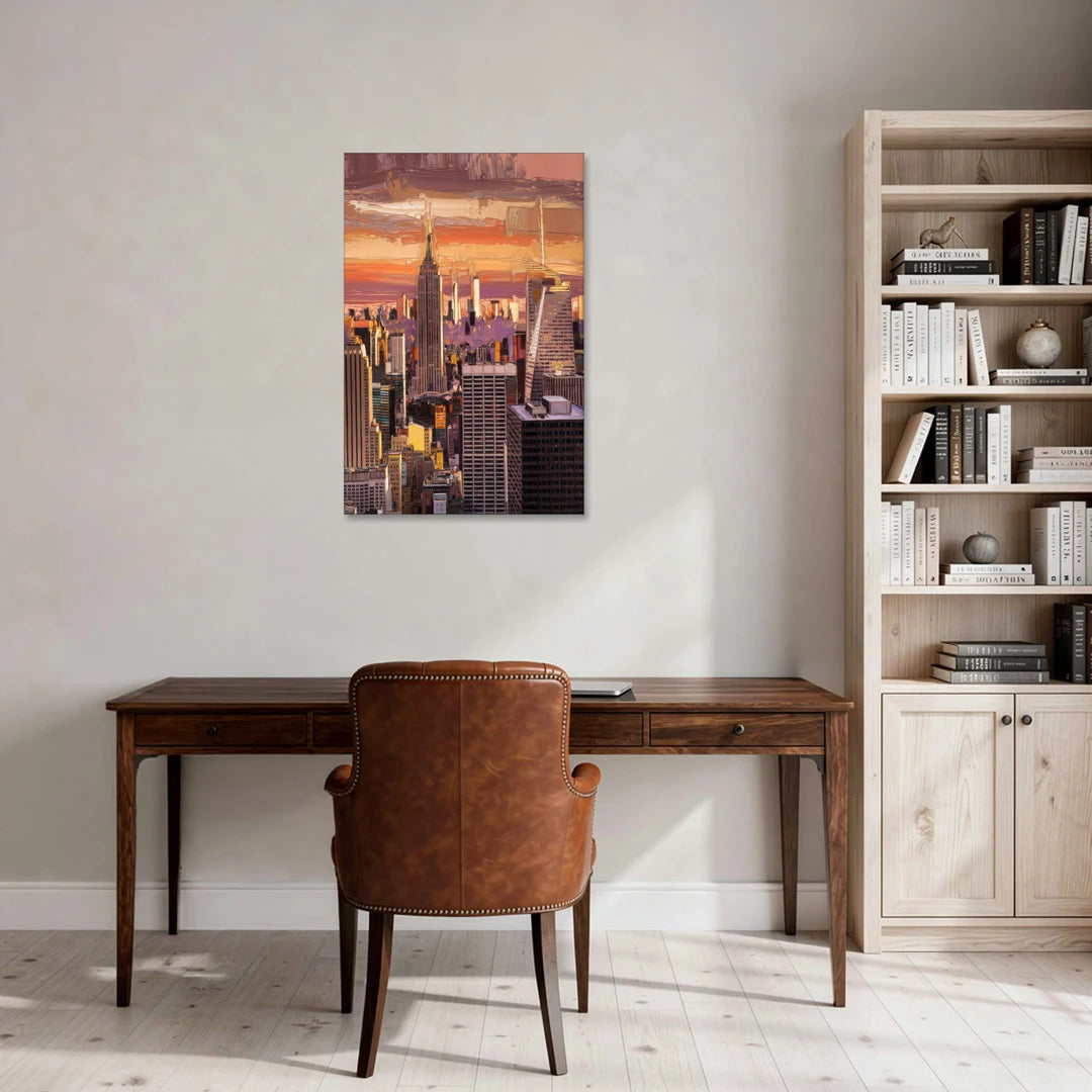 New York City Midtown Skyline - Canvas Wall Art - Office - 24x36
