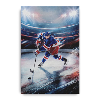 New York City Rangers Hockey Front - Canvas Wall Art