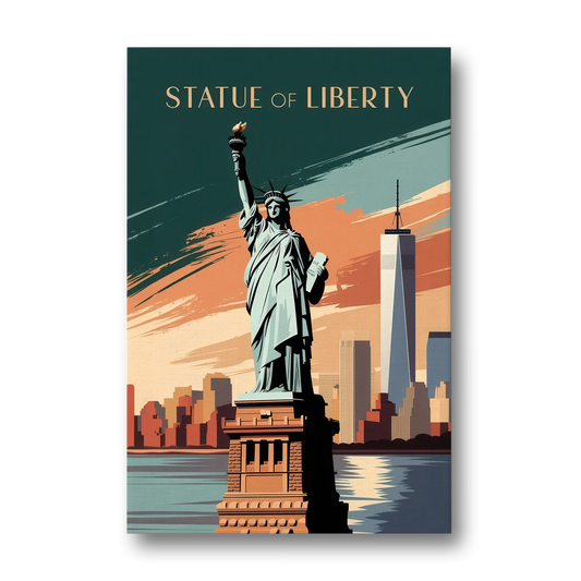 New York City Statue of Liberty - Canvas Wall Art - Front