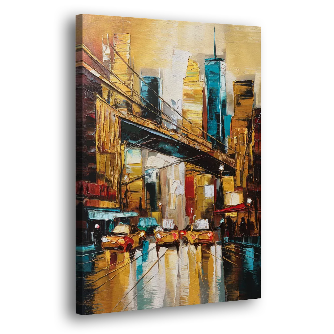 New York City Urban Landscape Side - Canvas Wall Art
