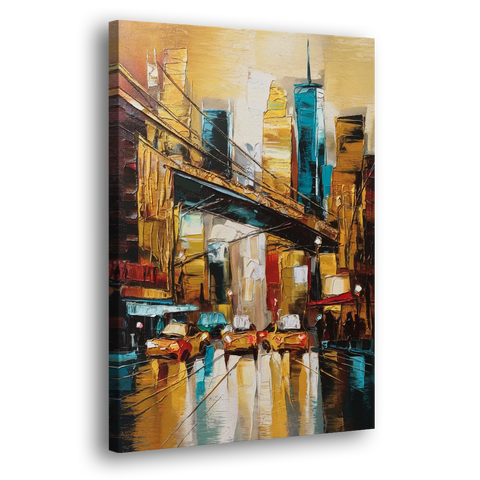 New York City Urban Landscape - Canvas Wall Art