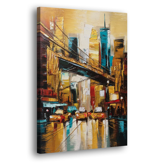 New York City Urban Landscape Side - Canvas Wall Art