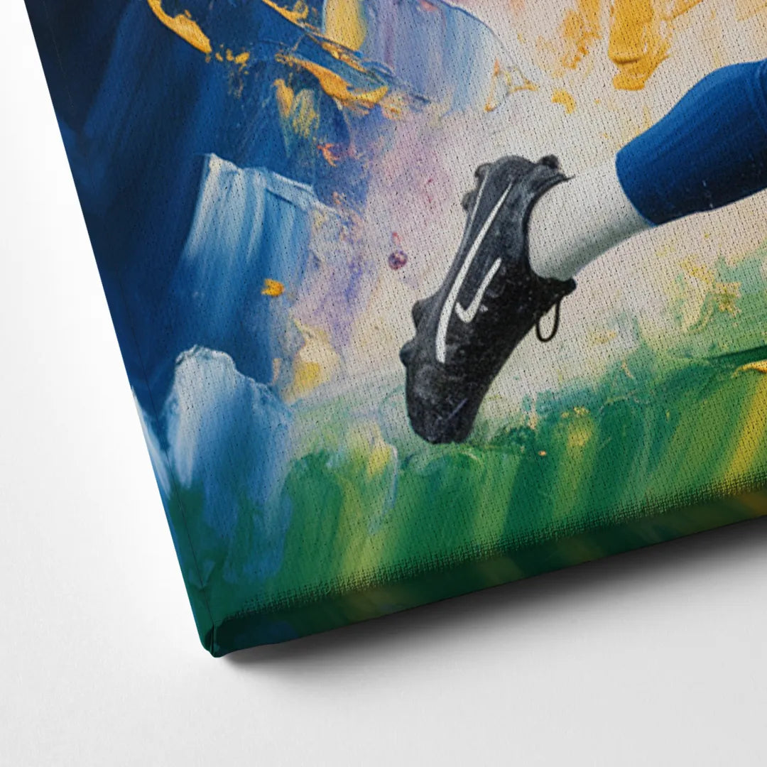 New York Giants Impressionistic Football Action Art Canvas Close Up