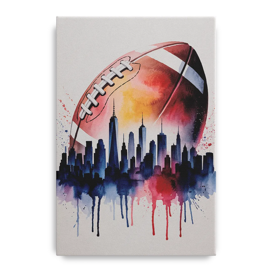 New York Giants Skyline Game - Canvas Wall Art