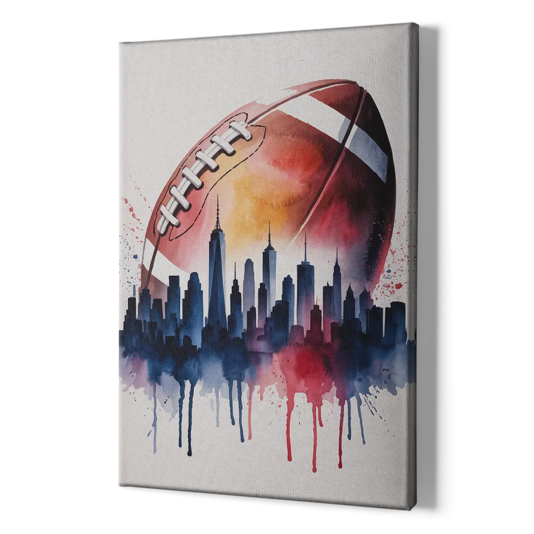 New York Giants Skyline Game - Canvas Print Art Sides
