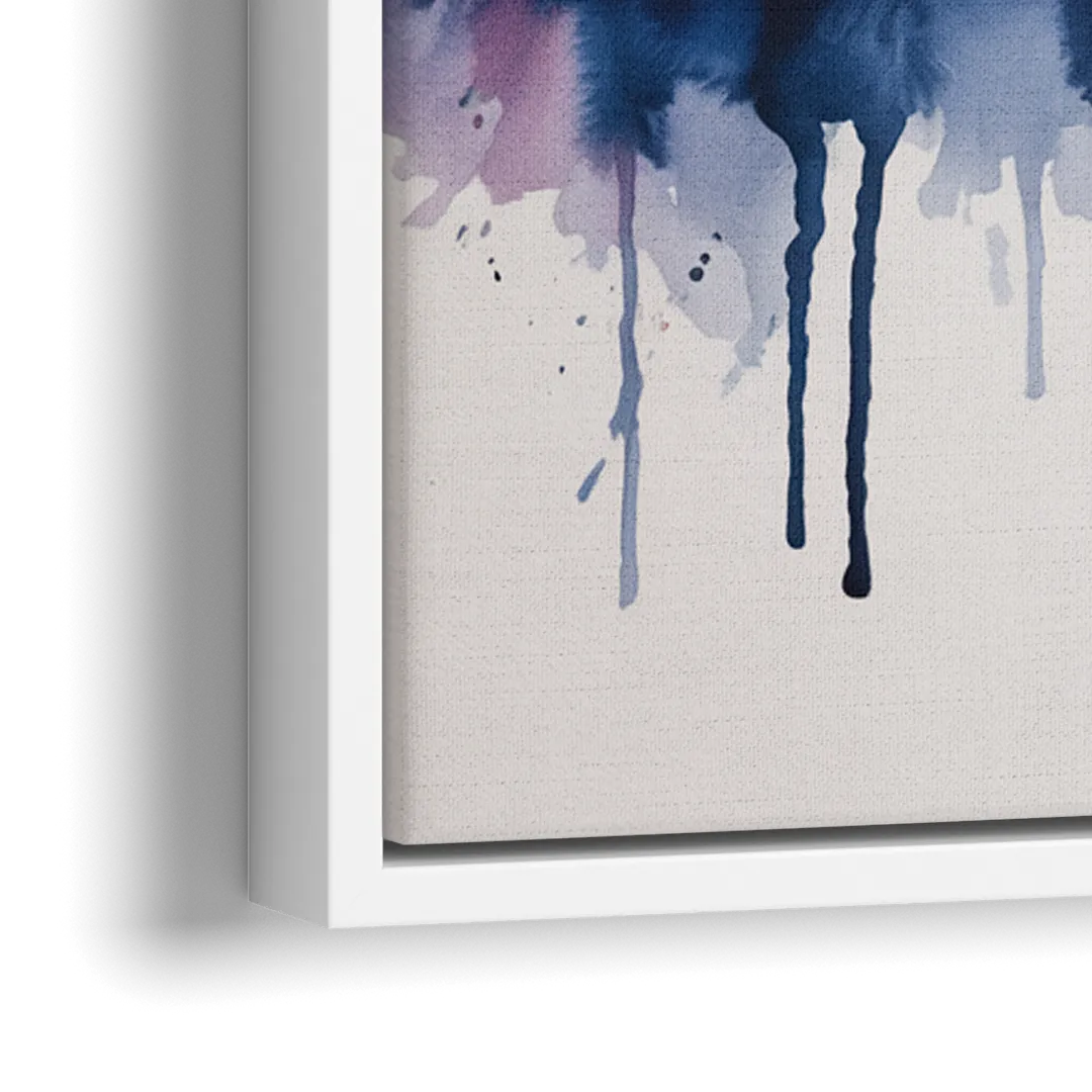 New York Giants Skyline Game - Close-Up White Frame Canvas