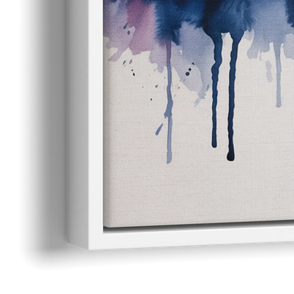 New York Giants Skyline Game - Close-Up White Frame Canvas