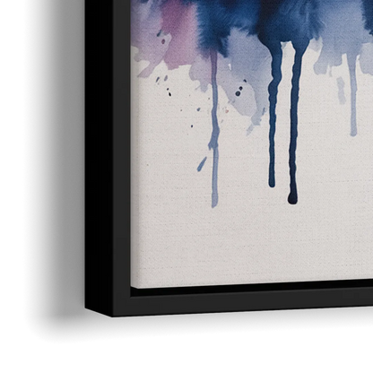 New York Giants Skyline Game - Close-Up Black Frame Canvas