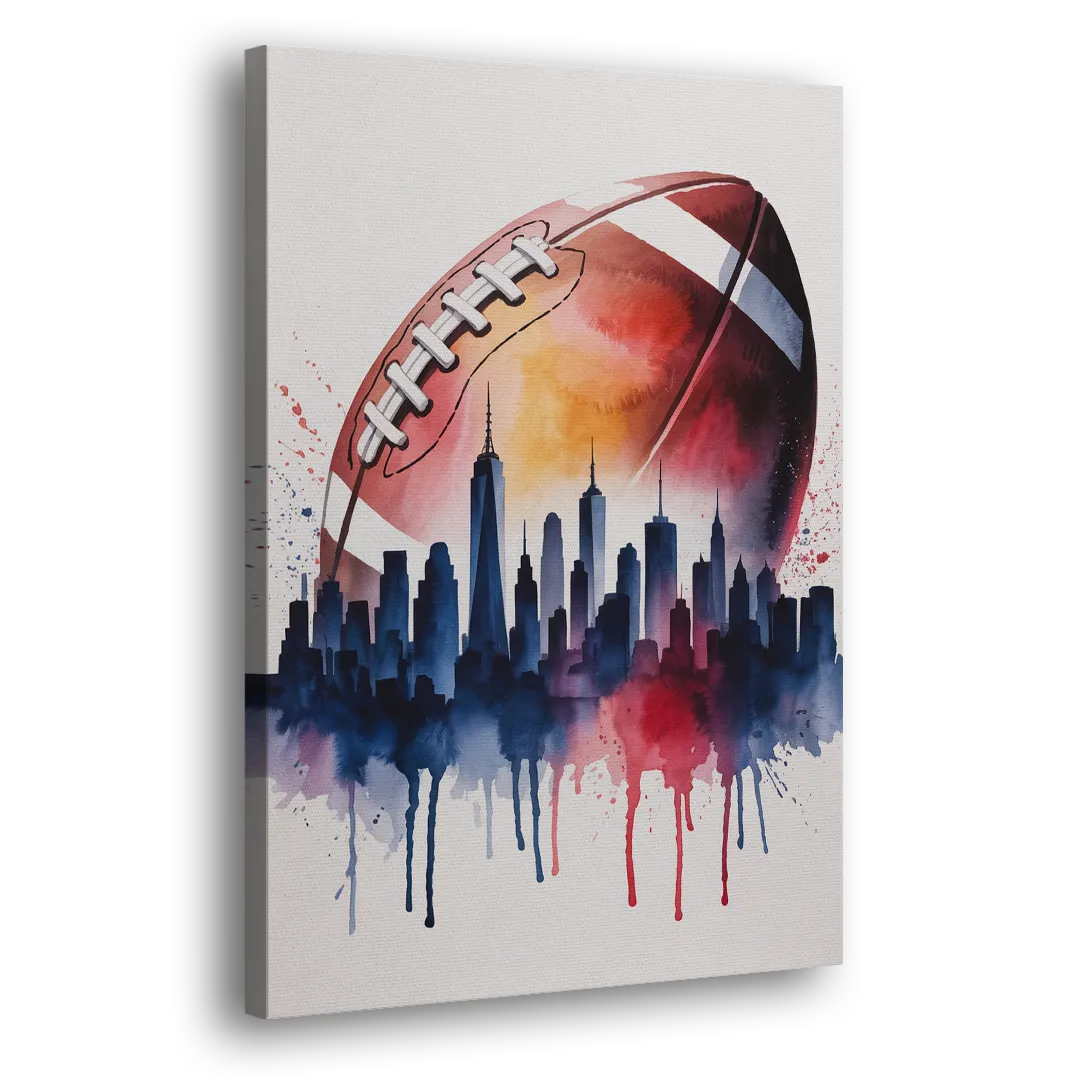 New York Giants Skyline Game Side - Canvas Wall Art