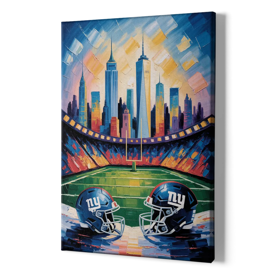 New York Giants Skyline Stadium - Canvas Print Art Sides