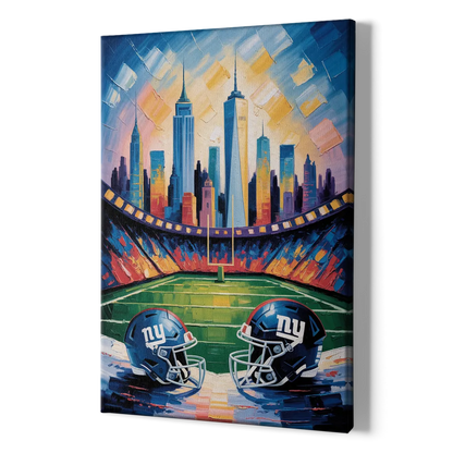 New York Giants Skyline Stadium - Canvas Print Art Sides