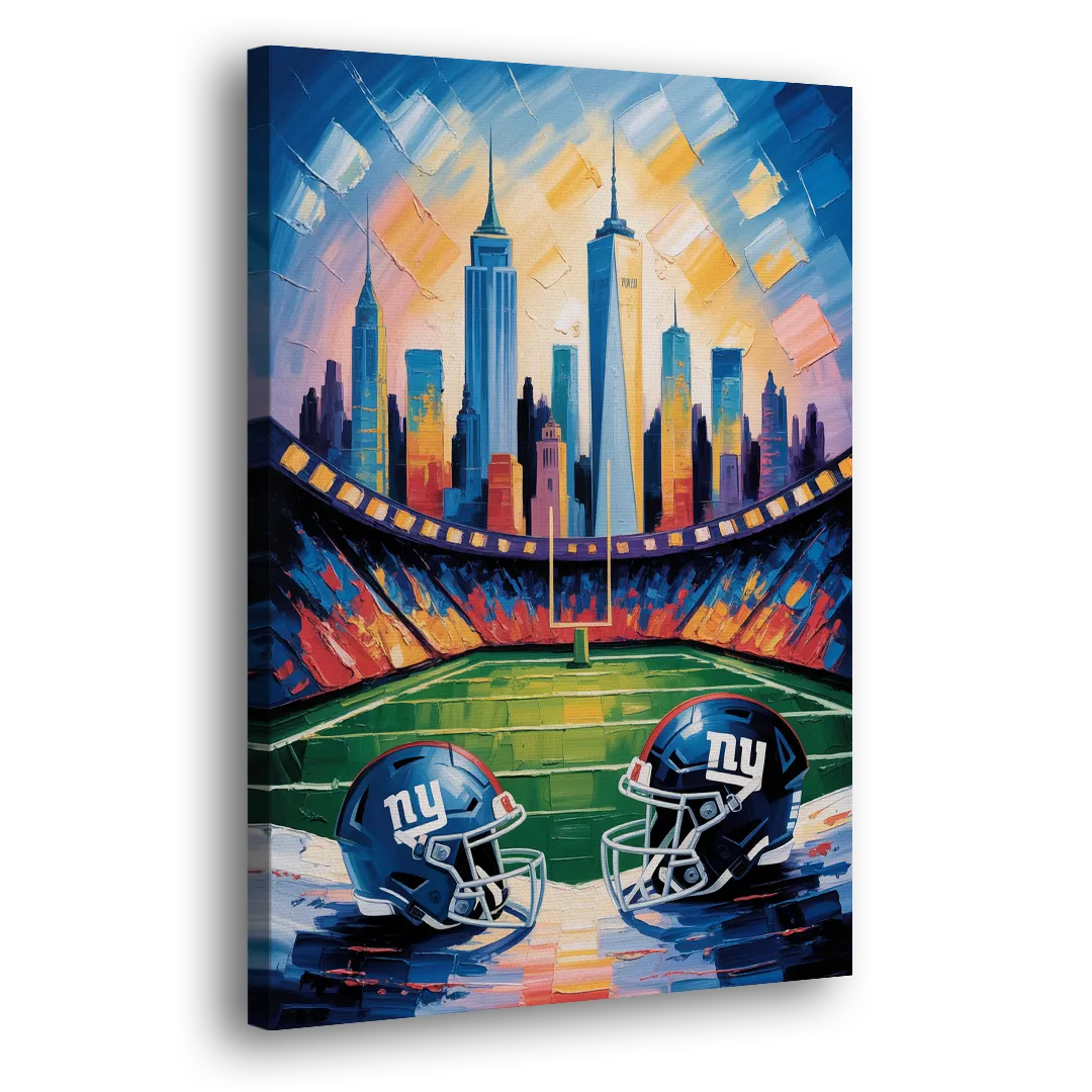 New York Giants Skyline Stadium Side - Canvas Wall Art