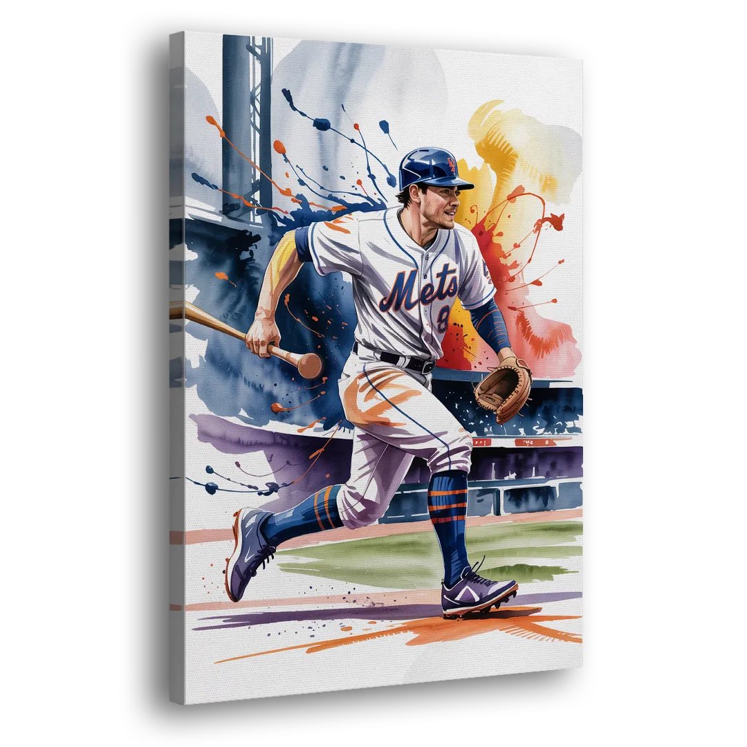 New York Mets Championship Game Side - Canvas Wall Art