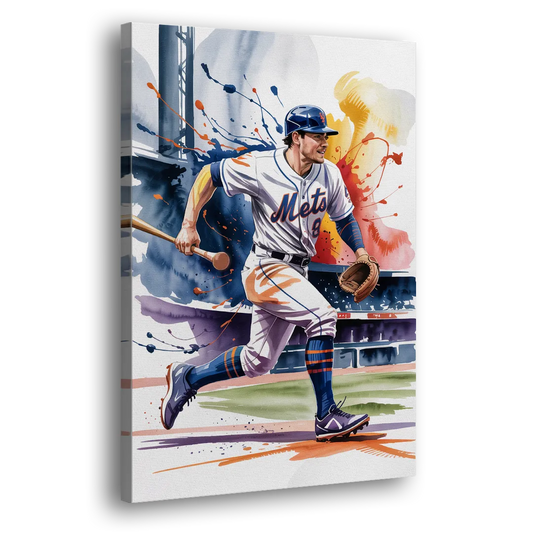New York Mets Championship Game Side - Canvas Wall Art