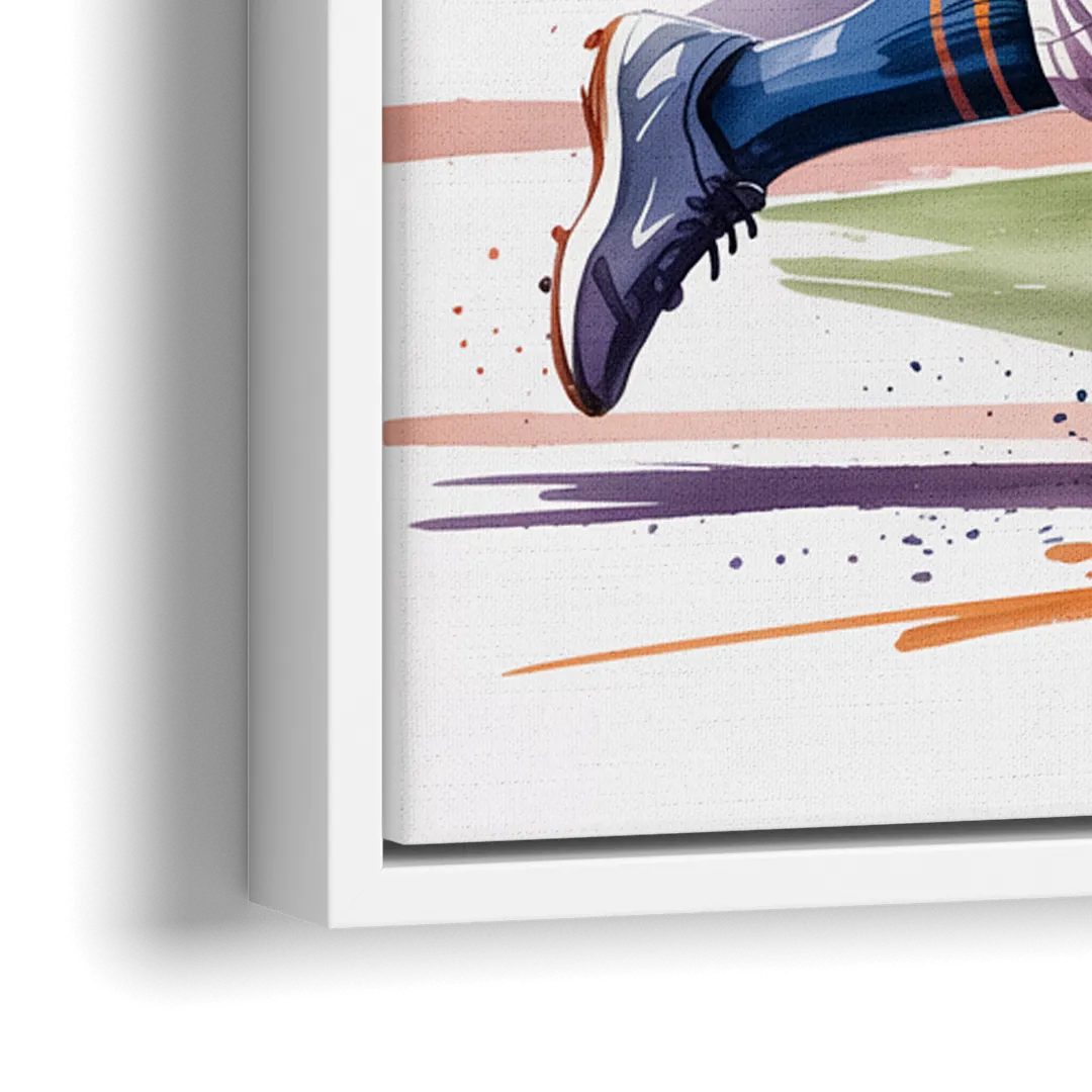 New York Mets Championship Game - Close-Up White Frame Canvas