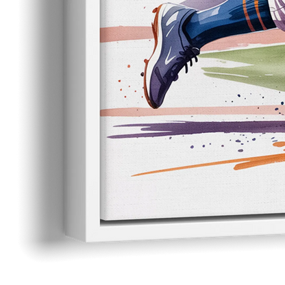 New York Mets Championship Game - Close-Up White Frame Canvas
