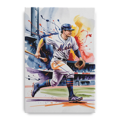 New York Mets Championship Game Front - Canvas Wall Art