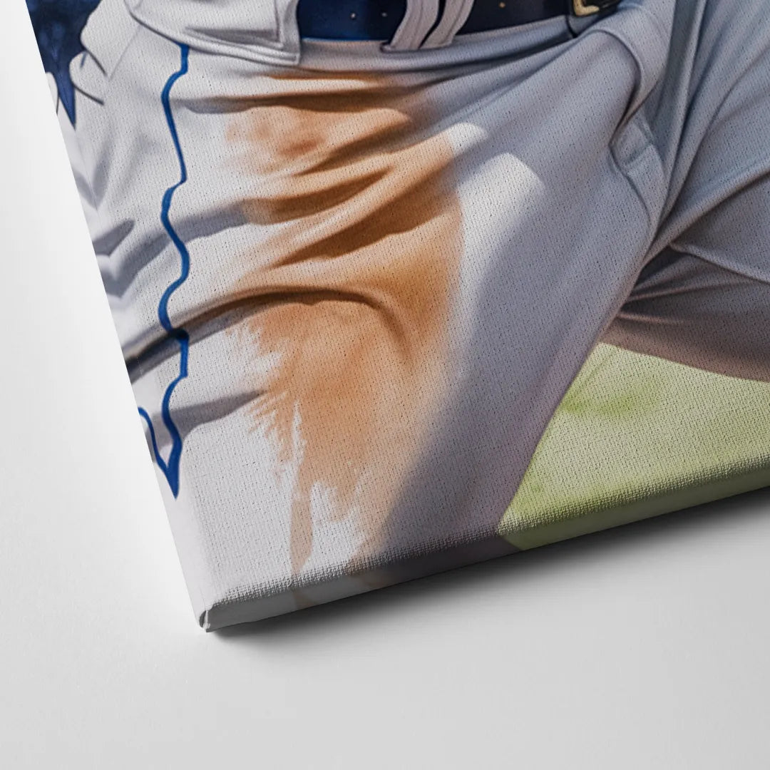 New York Mets Home Run Swing Canvas Close Up