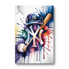 New York Yankees Emblem - Canvas Wall Art - Front