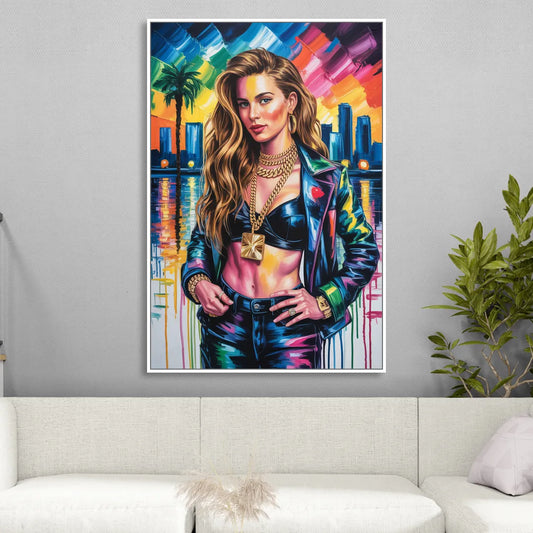 Next Shot 2.0 Living Room - White Canvas Wall Art