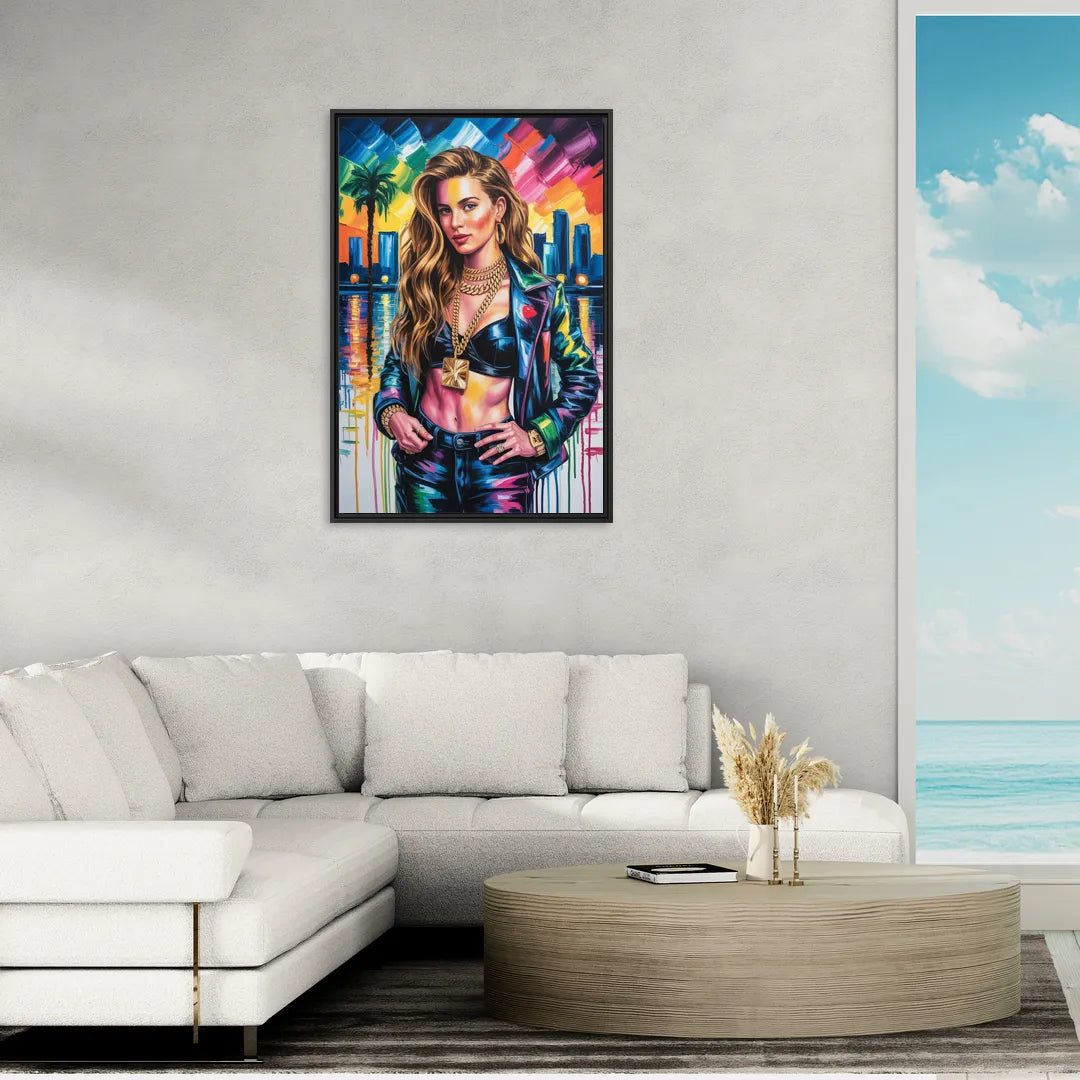 Next Shot 2.0 - Living Room Black Frame Canvas