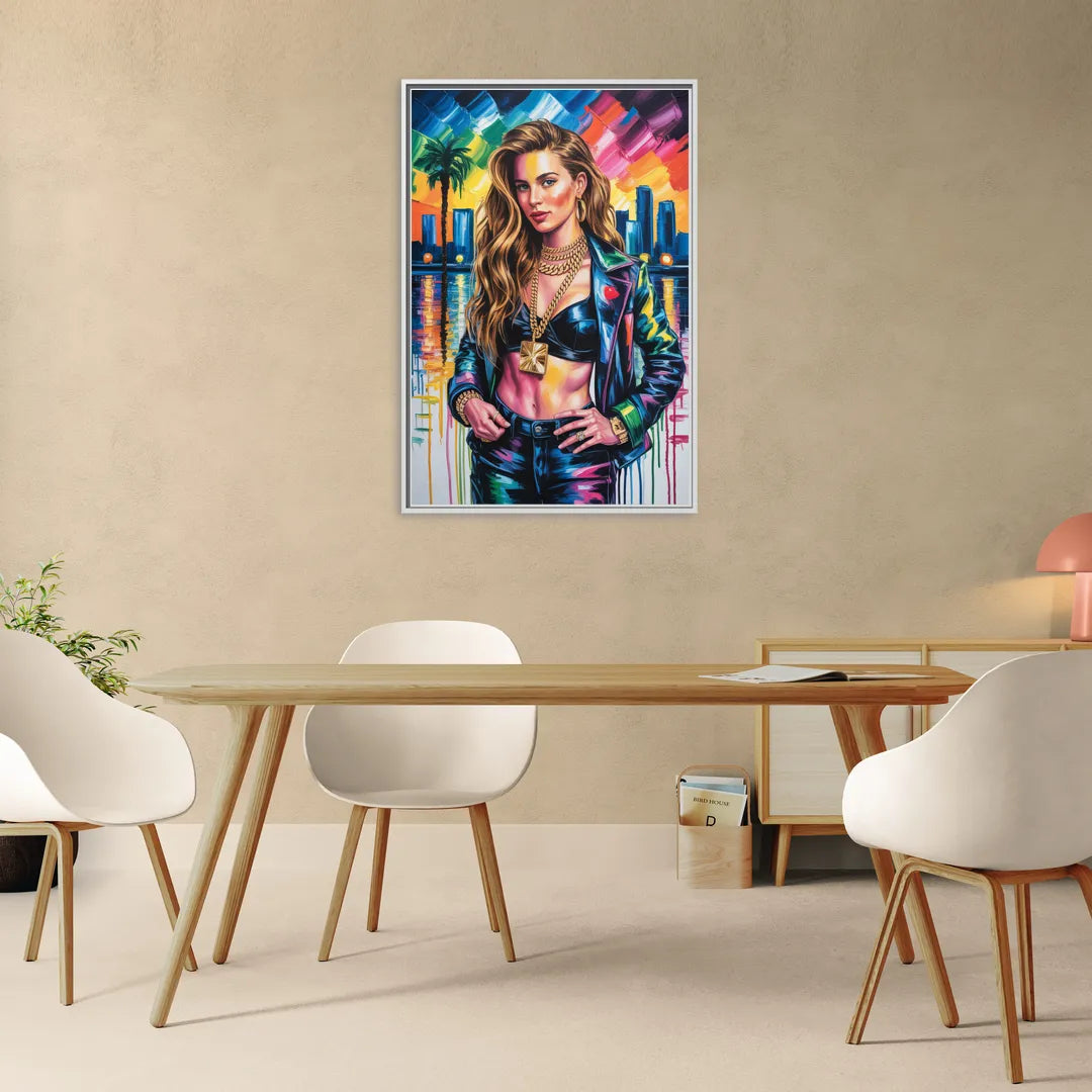 Next Shot 2.0 - Living Room White Frame Canvas