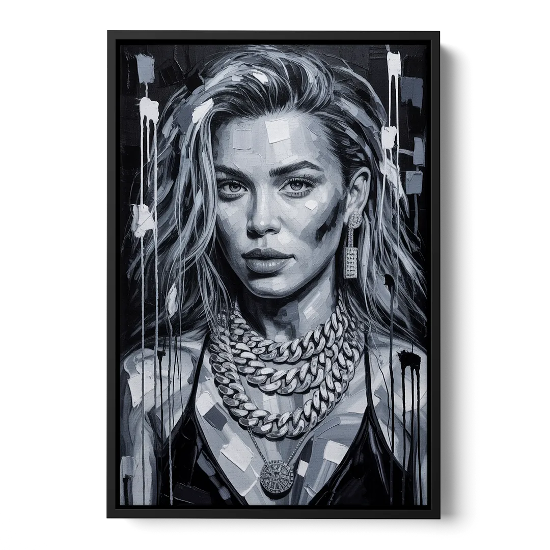 Next Shot Front - Black Canvas Wall Art