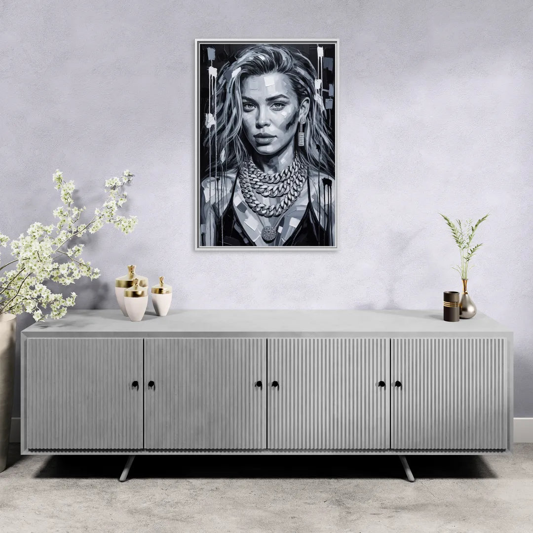 Next Shot - Living Room White Frame Canvas