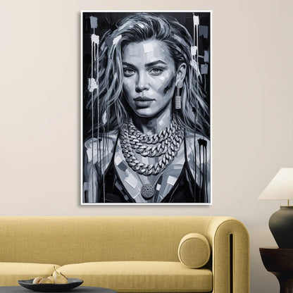 Next Shot Sitting Room - White Canvas Wall Art