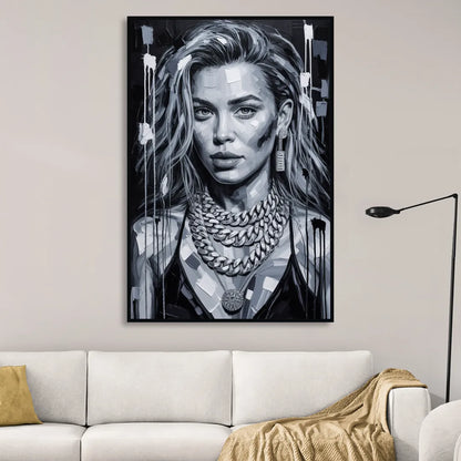 Next Shot Living Room - Black Canvas Wall Art