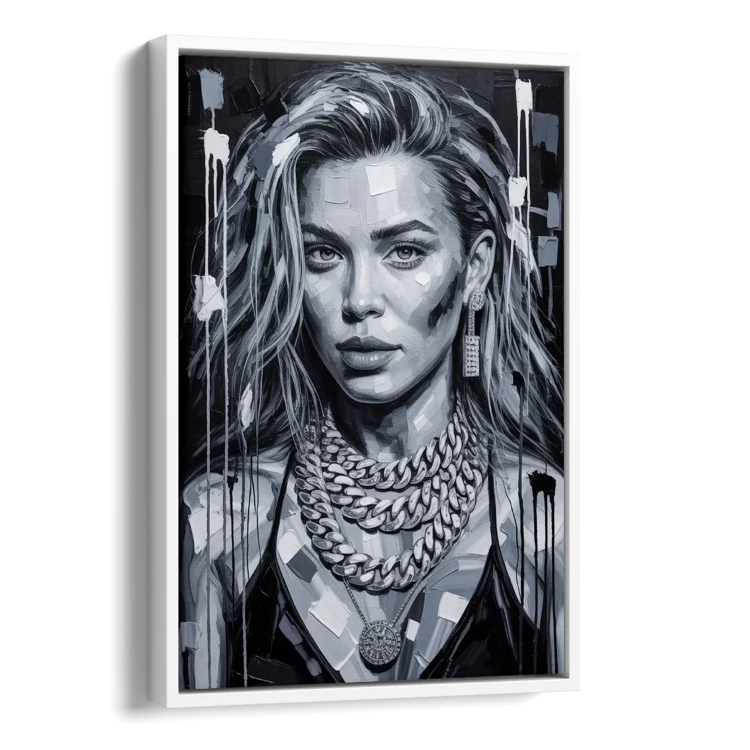 Next Shot Side - White Canvas Wall Art