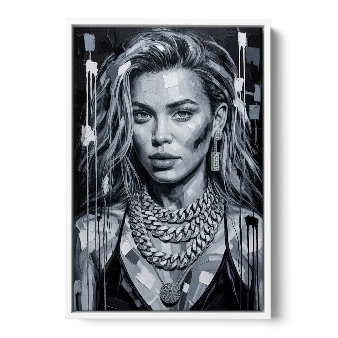 Next Shot Front - White Canvas Wall Art