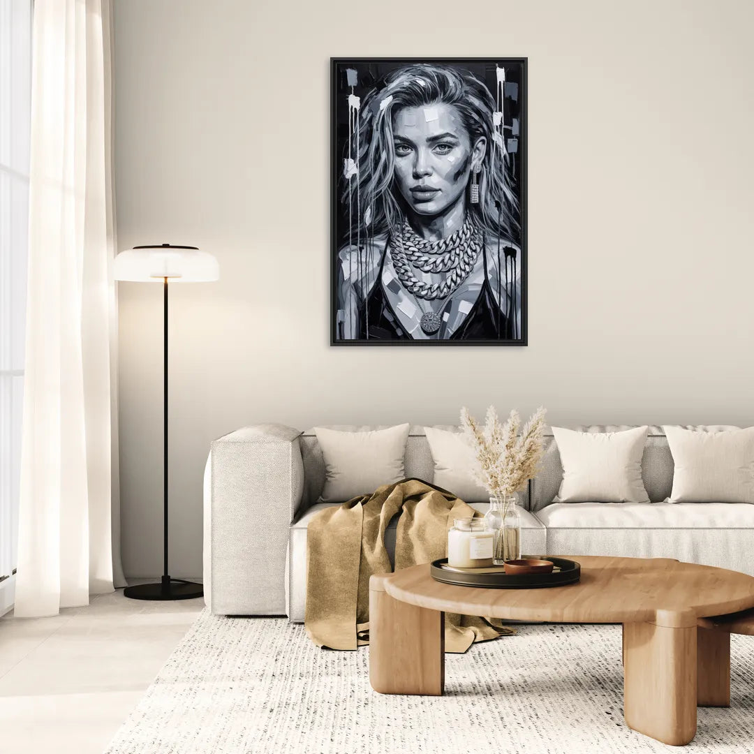 Next Shot - Living Room Black Frame Canvas