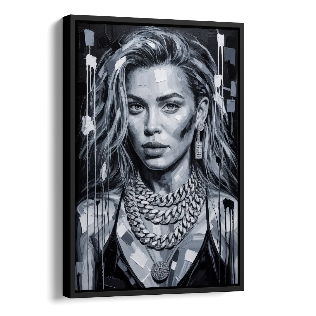 Next Shot Side - Black Canvas Wall Art