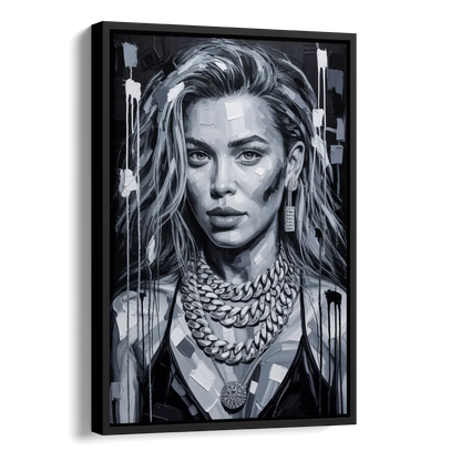 Next Shot Side - Black Canvas Wall Art