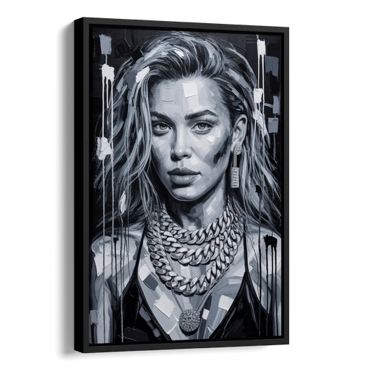 Next Shot Side - Black Canvas Wall Art