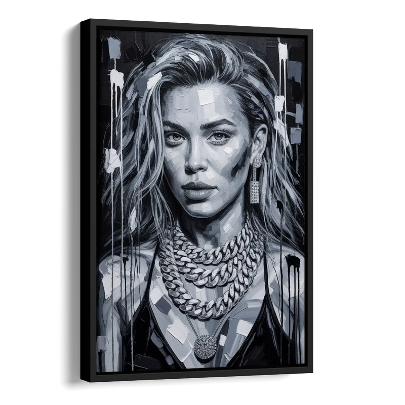 Next Shot Side - Black Canvas Wall Art