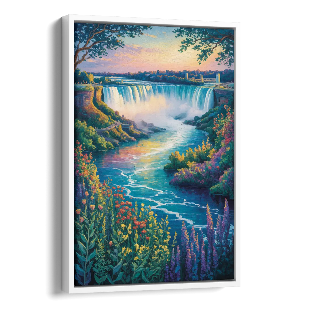 Niagara Botanical Gardens Side - White Canvas Wall Art