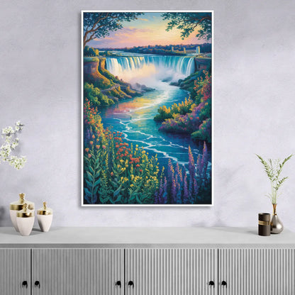 Niagara Botanical Gardens Living Room - White Canvas Wall Art
