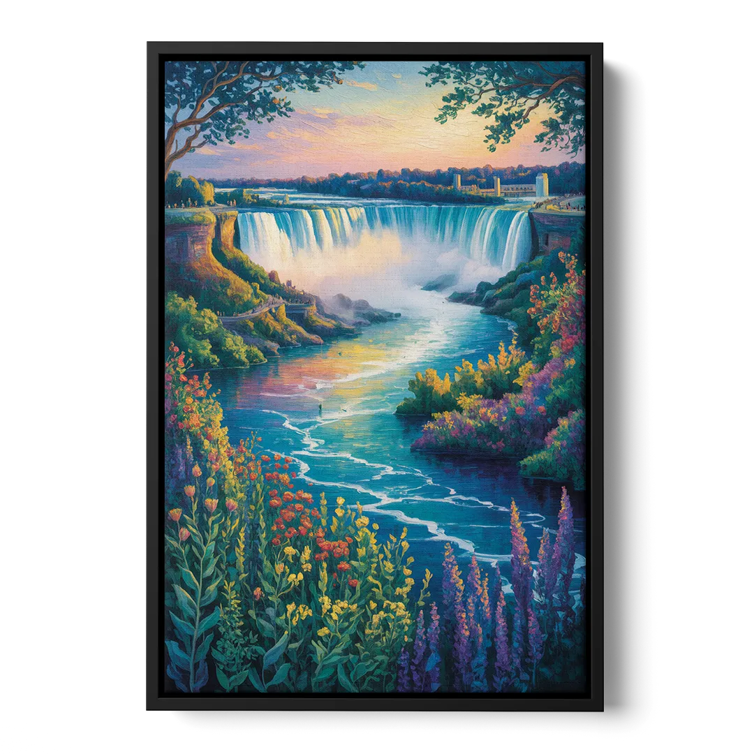Niagara Botanical Gardens Front - Black Canvas Wall Art