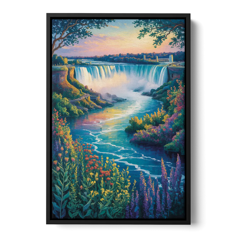 Niagara Botanical Gardens Front - Black Canvas Wall Art